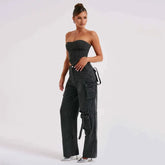 Stylish Low Waist American Style Denim Jeans for Women - Himpall